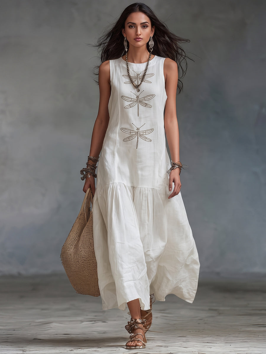 Elena™ | Robe Maxi Sans Manches