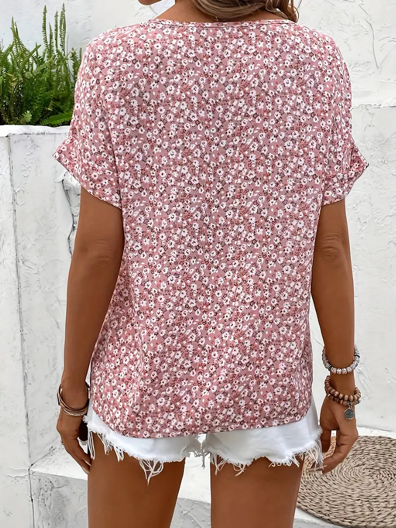 Samira™ | BLOUSE D'ÉTÉ CHIC À BOUTON