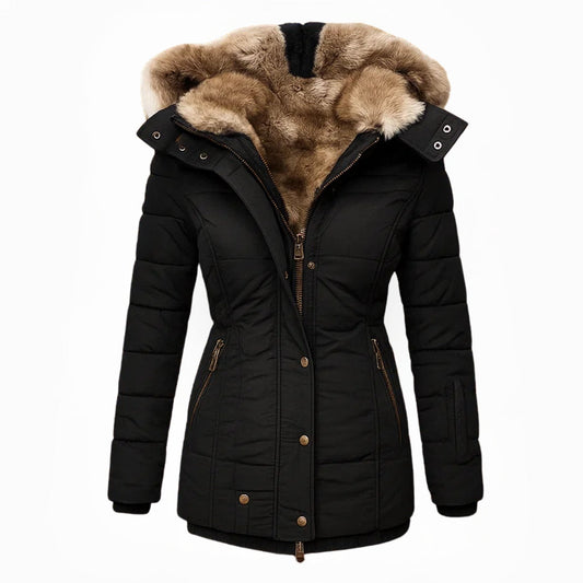 Maude™ | Manteau d'hiver doublé de fourrure