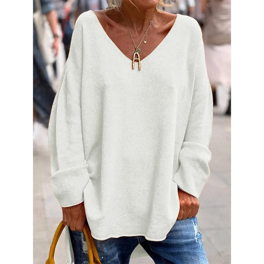 COLETTE™ | BLOUSE ÉLÉGANTE À COL EN V DÉCOLLETÉ