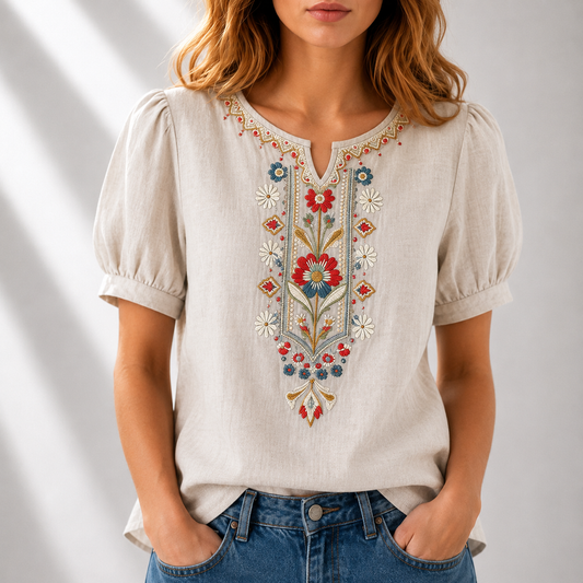 Celestine™ | Blouse Brodée Florale