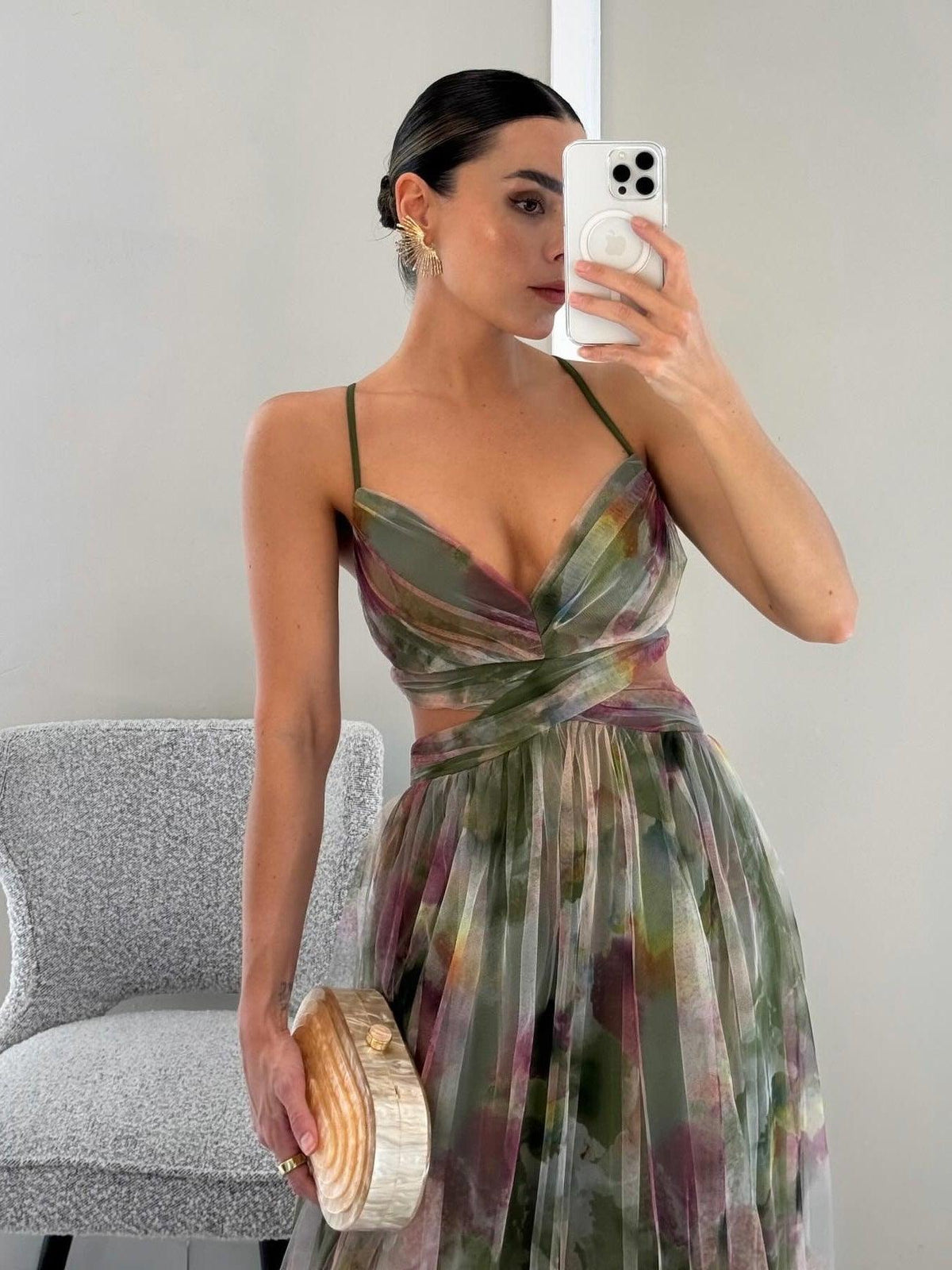 Sabrina™ | Robe Longue Florale Élégante
