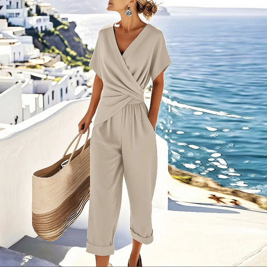 Alisson™ | Combinaison Chic Drapée Femme