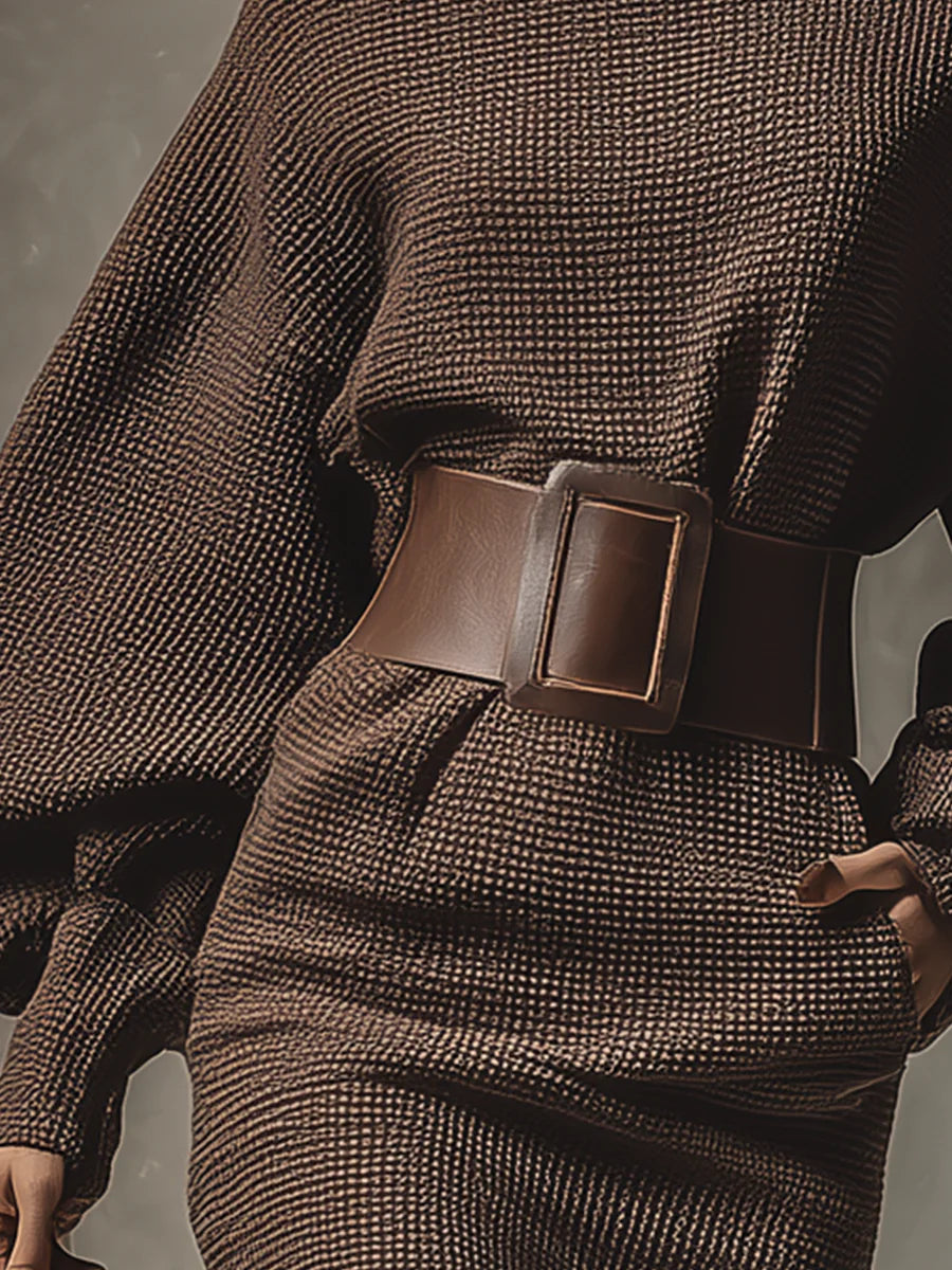 Coravine™ | Élégante Robe-Pull Décontractée