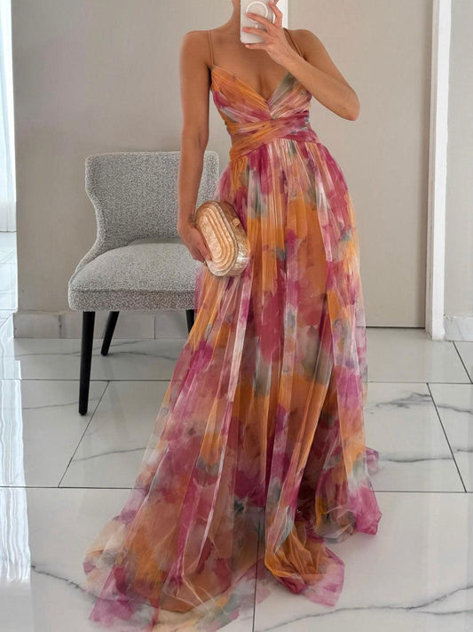 Sabrina™ | Robe Longue Florale Élégante