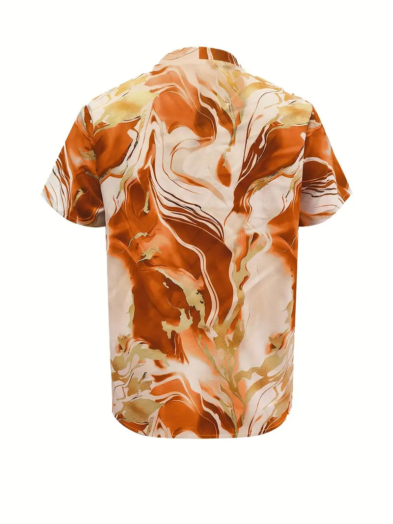 Nissa™ | BLOUSE EN IMPRIMÉ MARBRE ÉLÉGANTE
