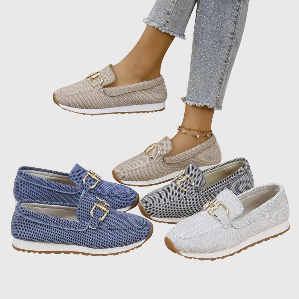 Bianca™ | Espadrilles confort style mocassin