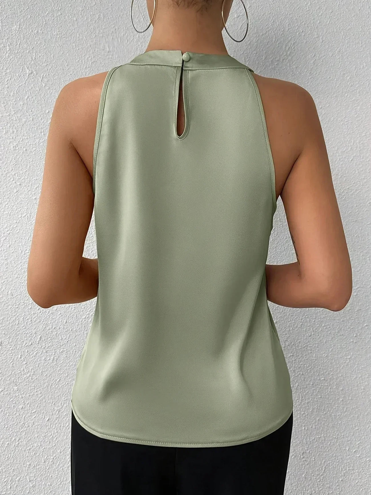 Livia™ | BLOUSE SANS MANCHES LUXUEUSE