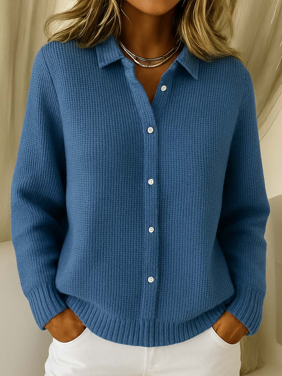 Laura™ | Cardigan Classique Tricoté à Boutons