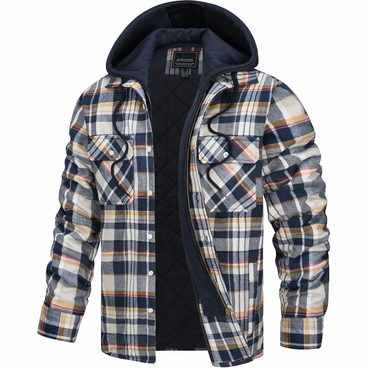 Rémi™ | Veste zippée à carreaux pour un look moderne et hivernal