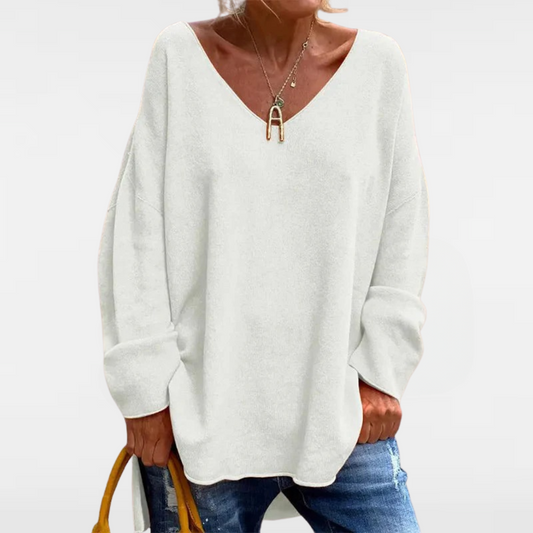 COLETTE™ | BLOUSE ÉLÉGANTE À COL EN V DÉCOLLETÉ