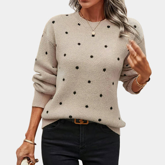 Herra™ | Pull en Tricot à Pois Sophistiqué