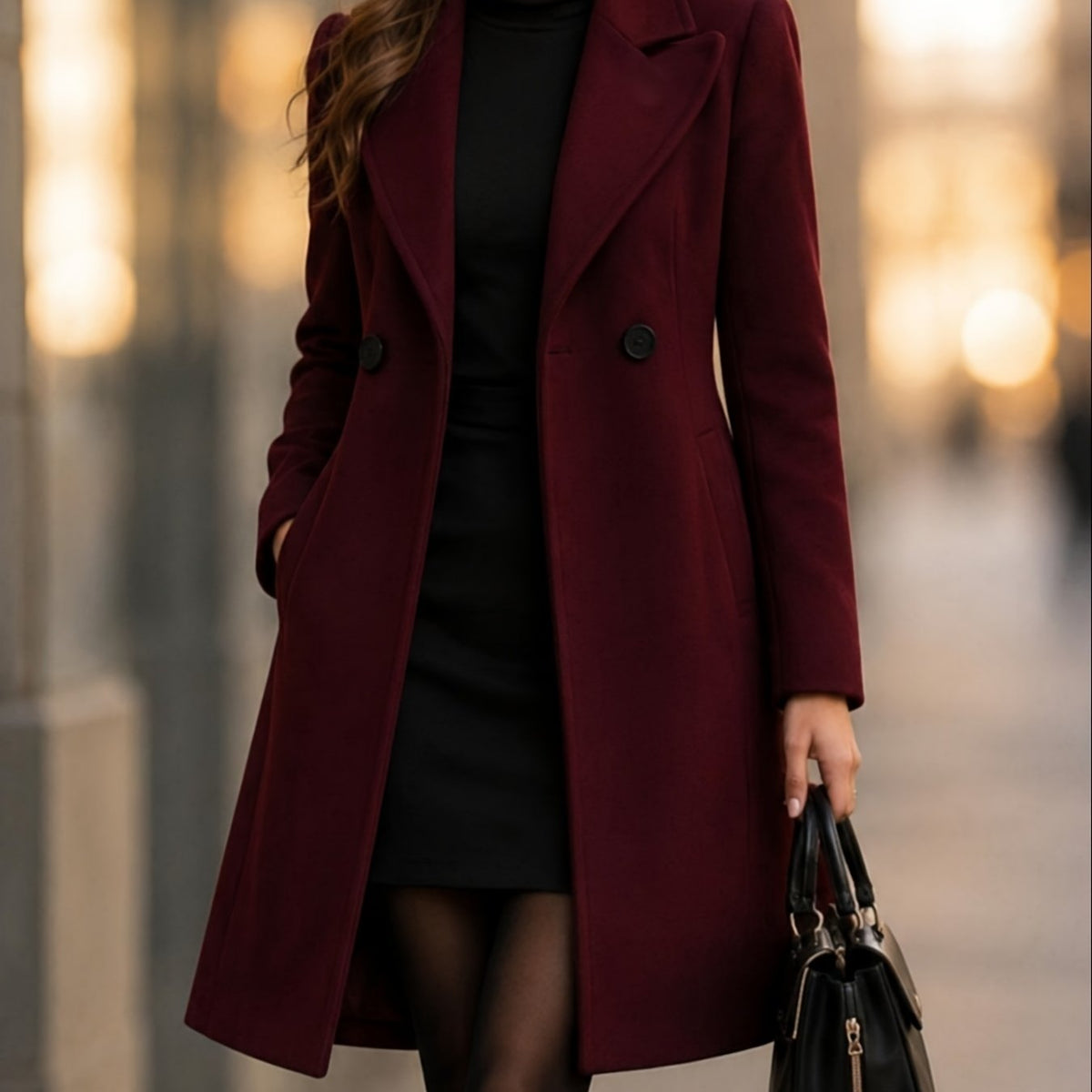 Sophia™ | Manteau croisé ajusté