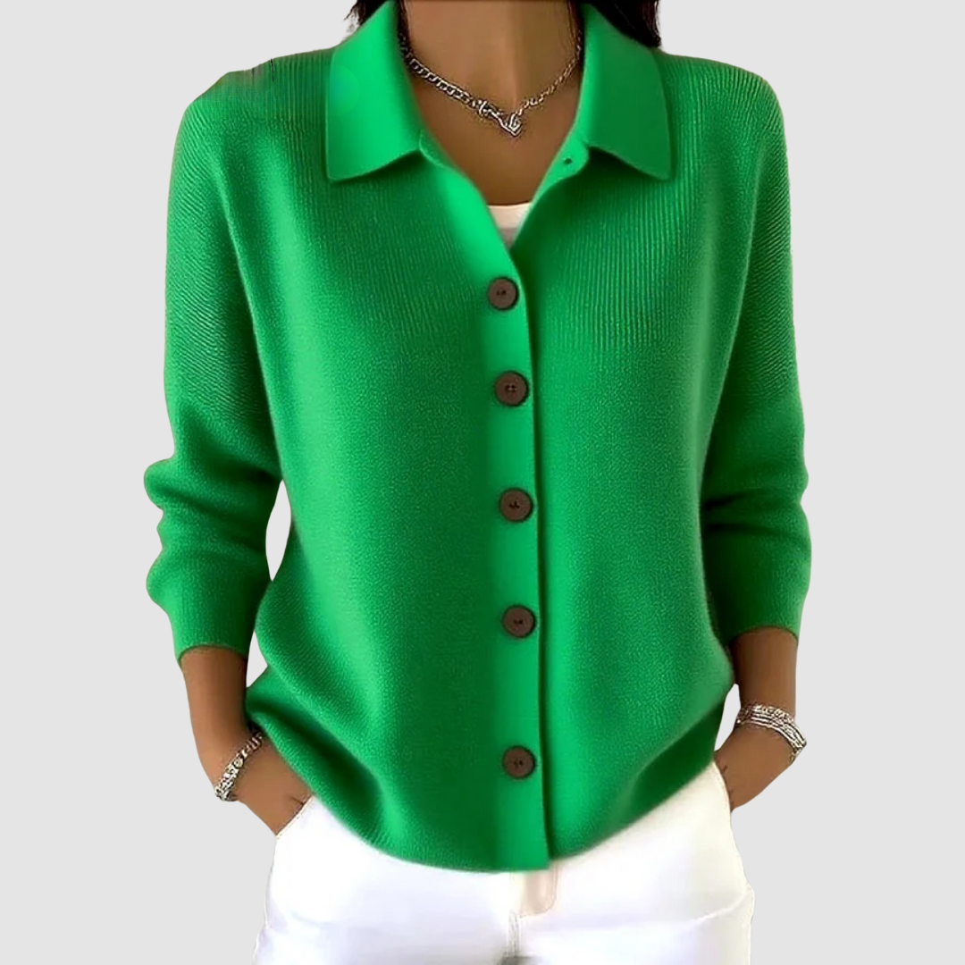 Chloé™ | Cardigan en tricot boutonné