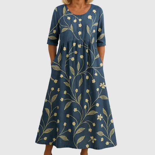 Nicole™ | Robe Midi Décontractée - Élégance Quotidienne
