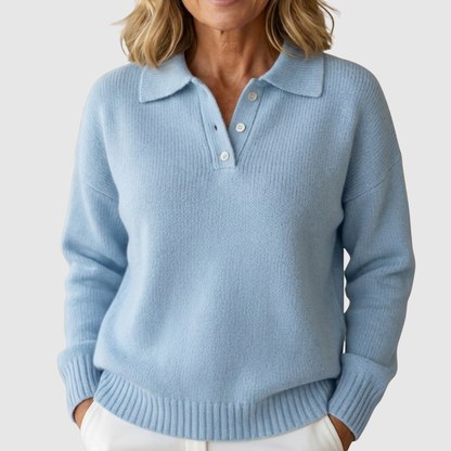 Lillian™ – Pull polo doux et confortable pour l’hiver, élégant et facile à porter