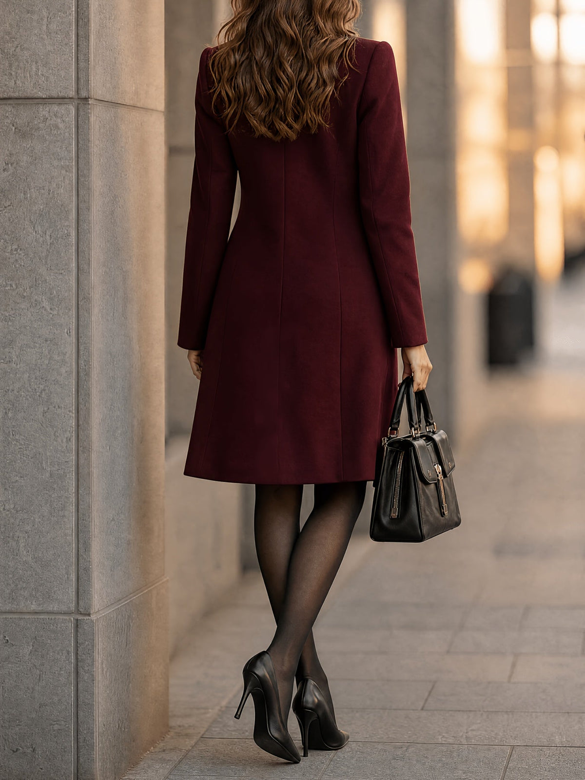 Sophia™ | Manteau croisé ajusté