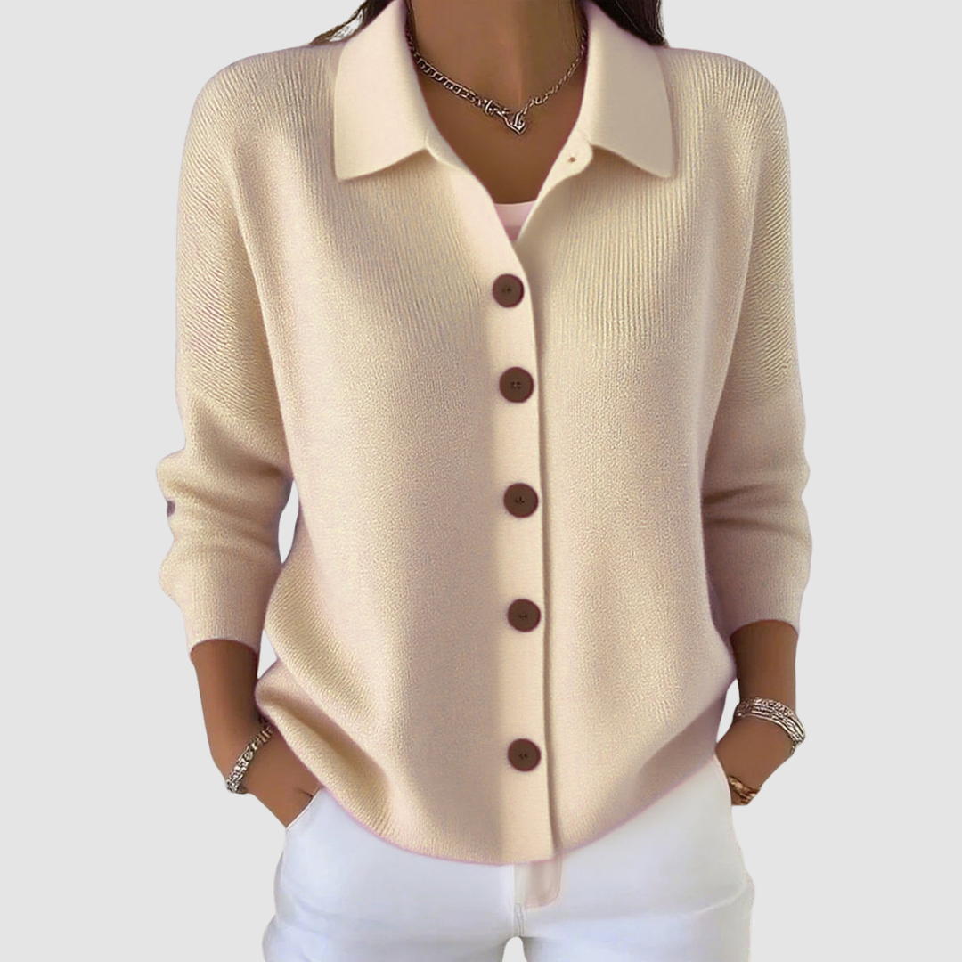 Chloé™ | Cardigan en tricot boutonné