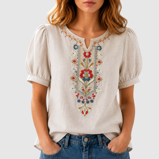 Celestine™ | Blouse Brodée Florale