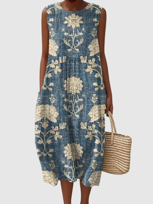 Vanessa™ | Robe midi bohème élégante et fluide