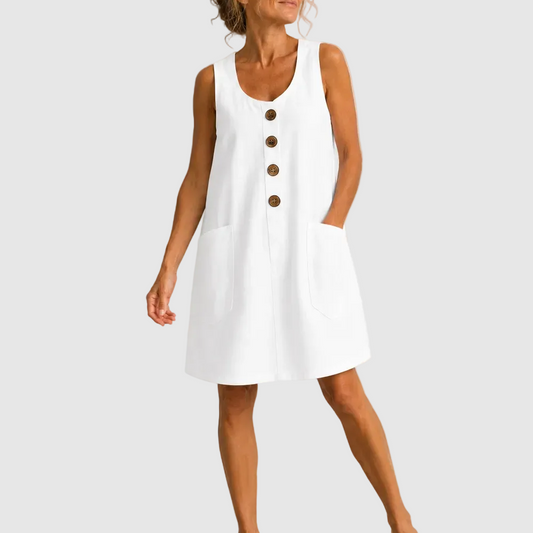 Margaux™ | Robe d'Été en Coton et Lin