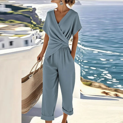 Alisson™ | Combinaison Chic Drapée Femme
