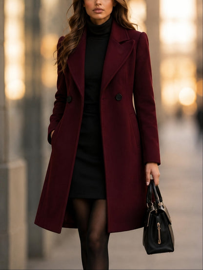 Sophia™ | Manteau croisé ajusté